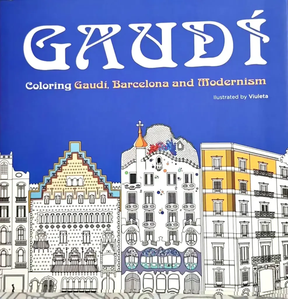 Libro colorear edificios Gaudi